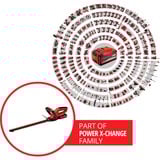 EINHELL GE-CH 1846 Li Kit, Cortasetos rojo/Negro