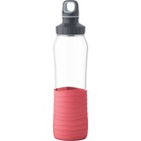 Emsa N3100400, Botella de agua transparente/coral