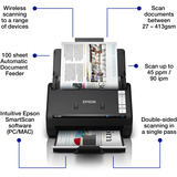 Epson Workforce ES-550W, Escáner de alimentación de hojas negro