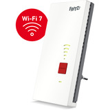 FRITZ! 2700 Repetidores y transceptores blanco/Gris, Repeater 2700, Repetidor de red, 125 Mbit/s, Wifi, Ethernet, Blanco