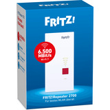 FRITZ! 2700 Repetidores y transceptores blanco/Gris, Repeater 2700, Repetidor de red, 125 Mbit/s, Wifi, Ethernet, Blanco