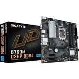 GIGABYTE B760M D3HP DDR4, Placa base negro/Gris