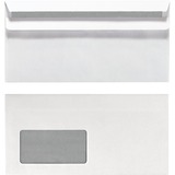 Herlitz 00768804 sobre Papel Blanco blanco, DL (110 x 220 mm), Papel, Blanco, 75 g/m²