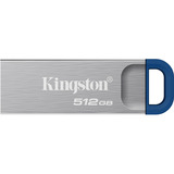 Kingston DataTraveler Kyson 512 GB, Lápiz USB plateado/Azul