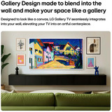 LG 65LX7B6LA.AEEQ (Gallery TV), QNED TV plateado/Negro, 165,1 cm (65"), 3840 x 2160 Pixeles, QNED MiniLED, Smart TV, Wifi, Negro