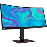 Lenovo ThinkVision T34w-20 86,4 cm (34") 3440 x 1440 Pixeles UltraWide Quad HD LCD Negro, Monitor LED negro, 86,4 cm (34"), 3440 x 1440 Pixeles, UltraWide Quad HD, LCD, Negro
