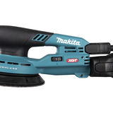 Makita Lijadora excéntrica inalámbrica BO001CGZ XGT, 40 voltios, Lijadora orbital azul/Negro
