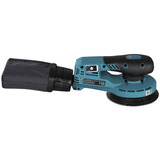 Makita Lijadora excéntrica inalámbrica BO001CGZ XGT, 40 voltios, Lijadora orbital azul/Negro