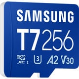 Samsung T7 microSDXC 256 GB, Tarjeta de memoria azul
