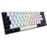 Sharkoon SGK50 S4 teclado RF inalámbrica + USB QWERTY Portugués Blanco, Teclado para gaming blanco/Negro, 60%, RF inalámbrica + USB, QWERTY, LED RGB, Blanco