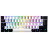 Sharkoon SGK50 S4 teclado RF inalámbrica + USB QWERTY Portugués Blanco, Teclado para gaming blanco/Negro, 60%, RF inalámbrica + USB, QWERTY, LED RGB, Blanco