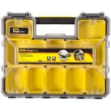 Stanley 1-97-519 pieza pequeña y caja de herramientas Negro, Transparente, Amarillo Negro, Transparente, Amarillo, 446 mm, 74 mm, 357 mm