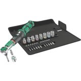 Wera Drehmomentschlüssel Safe-Torque A2 Set 1, 23 piezas, Llave de torsión negro/Verde