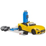 bruder bworld centro de servicio PKW + bruder Roadster, Vehículo de juguete 