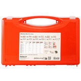 fischer Caja Meister XL Edificio antiguo + tornillos, Pasador gris claro/Rojo
