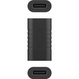 goobay 45401 cambiador de género para cable USB-C Negro, Adaptador negro, USB-C, USB-C, Negro