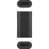 goobay 45401 cambiador de género para cable USB-C Negro, Adaptador negro, USB-C, USB-C, Negro