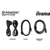 iiyama G-MASTER G2771HS-B1 pantalla para PC 68,6 cm (27") 1920 x 1080 Pixeles Full HD Negro, Monitor de gaming negro (mate), 68,6 cm (27"), 1920 x 1080 Pixeles, Full HD, 0,4 ms, Negro
