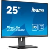 iiyama ProLite XUB2595WSU-B5 pantalla para PC 63,5 cm (25") 1920 x 1200 Pixeles WUXGA LED Negro, Monitor LED negro, 63,5 cm (25"), 1920 x 1200 Pixeles, WUXGA, LED, 4 ms, Negro