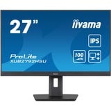 iiyama XUB2792HSU-B6 pantalla para PC 68,6 cm (27") 1920 x 1080 Pixeles Full HD LED Negro, Monitor LED negro (mate), 68,6 cm (27"), 1920 x 1080 Pixeles, Full HD, LED, 0,4 ms, Negro