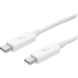 Apple Thunderbolt 0.5m 0,5 m Blanco, Cable blanco, Masculino, Masculino, 0,5 m, Blanco, 1 pieza(s)