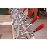 BESSEY Sargento de tornillo classiX GS30, Gato plateado/Rojo
