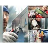 BESSEY Tijeras ideales, pequeñas y maniobrables D15A negro/Rojo