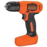 BLACK+DECKER BDCD8 Sin llave Negro, Naranja, Taladro/destornillador naranja/Negro, Taladro de pistola, Sin llave, 1 cm, 2 cm, 1 mm, 400 RPM