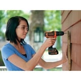 BLACK+DECKER BDCDD12 Sin llave Negro, Naranja, Taladro/destornillador negro/Naranja, Taladro de pistola, Sin llave, 1 cm, 2,5 cm, 1 cm, 1 mm