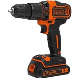 BLACK+DECKER BDCHD18KBST 1400 RPM Negro, Naranja, Martillo atornillador negro/Naranja, Destornillador eléctrico, Mango recto/pistola, Negro, Naranja, Sobrecarga, 1400 RPM, 40 Nm