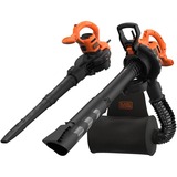 BLACK+DECKER BEBLV290 soplador de hoja 2900 W 390 kmh, Aspirador/soplador negro/Naranja, Soplador manual, Corriente alterna, 2900 W, 390 kmh, 55 L, 16:1