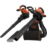 BLACK+DECKER BEBLV301-QS soplador de hoja 3000 W, Aspirador/soplador negro/Naranja, Soplador de mochila, Corriente alterna, 3000 W, 206 kmh, 404 kmh, 268 m³/h