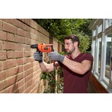 BLACK+DECKER BEH200-QS, Taladradora de impacto naranja/Negro