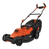 BLACK+DECKER BEMW481BH cortadora de césped Cortacésped manual Corriente alterna Negro, Naranja naranja/Negro, Cortacésped manual, 800 m², 42 cm, 2 cm, 7 cm, 50 L