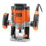 BLACK+DECKER BLACK+DECKER Oberfräse KW1200E, Fresadora naranja/Negro