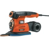 BLACK+DECKER Black + Decker KA280K Multiponceuse Autoselect 2 Vitesses, Lijadora múltiple naranja/Negro, Multilijadora, 8500 RPM, 13000 RPM, 220 W, 230 V, 12,5 cm