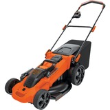 BLACK+DECKER CLMA4820L2 Cortacésped manual Negro, Naranja Batería naranja/Negro, 2x Li-Ionen Akku 2,0 Ah