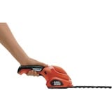 BLACK+DECKER GSL300 Tijera arreglasetos y cortacésped a batería Cuchilla doble 600g tijera cortasetos eléctrica, Tijeras arreglasetos naranja/Negro, Tijera arreglasetos y cortacésped a batería, 15 cm, Cuchilla doble, 8 mm, 800 spm, Rojo