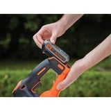 BLACK+DECKER GTC18502PC-QW corta-setos eléctrico Cuchilla doble, Cortasetos naranja/Negro, Batería, 18 V, Ión de litio, 2 Ah, 1 pieza(s)