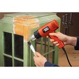 BLACK+DECKER KX1650 740l/min 1750W Rojo pistola de calor eléctrica, Decapador por aire caliente naranja, 740 l/min, 460 - 600 °C, 570 l/min, Rojo, Corriente alterna, 1750 W