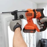 BLACK+DECKER Martillo combinado a batería BCD900E2K, 18Volt, Martillo perforador naranja/Negro