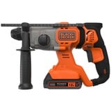 BLACK+DECKER Martillo combinado a batería BCD900E2K, 18Volt, Martillo perforador naranja/Negro