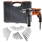 BLACK+DECKER Taladradora de impacto naranja/Negro