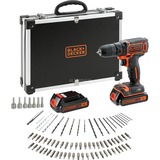 BLACK+DECKER Taladro/destornillador negro/Naranja