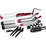 BaByliss MS22E Utensilio de peinado Rizador de pelo Caliente Rojo, Plata 1,8 m, Multiestilo Frambuesa/Plateado, Rizador de pelo, Caliente, Rojo, Plata, 1,8 m, Corriente alterna, 1,9 cm