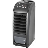Bestron AAC5000 ventilador Negro, Refrigerador de aire negro, Ventilador tipo torre para el hogar, Negro, Piso, Botones, 8 h, 225 ml/h