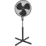 Bestron ASV45ZR ventilador Negro negro, Ventilador con aspas para el hogar, Negro, Piso, 45 cm, 75°, 1020 - 1220 mm