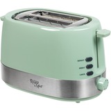 Bestron ATS1000M tostadora 2 rebanada(s) 850 W Turquesa Menta/Acero fino, 2 rebanada(s), Turquesa, Botones, Giratorio, 850 W, 220-240 V, 50/60 Hz
