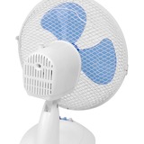 Bestron DDF27W ventilador Azul, Blanco blanco/Azul, Ventilador con aspas para el hogar, Azul, Blanco, Mesa, 27 cm, 75°, Botones