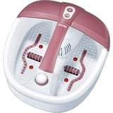 Beurer Baño de burbujas para pies FB 35, Baño para pies blanco/Rosa neón